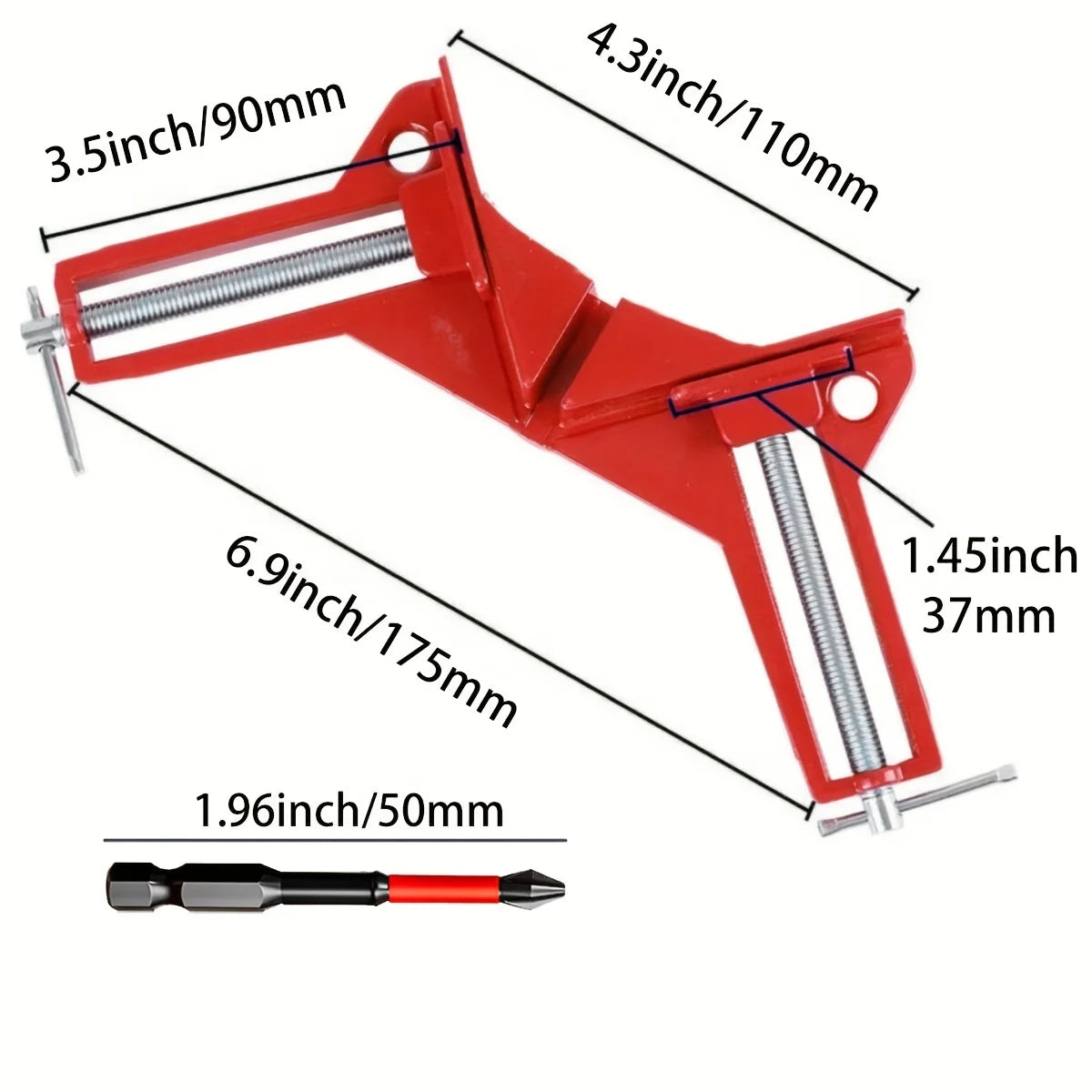 90° Corner Clamp for Frames, Boxes & Cabinets