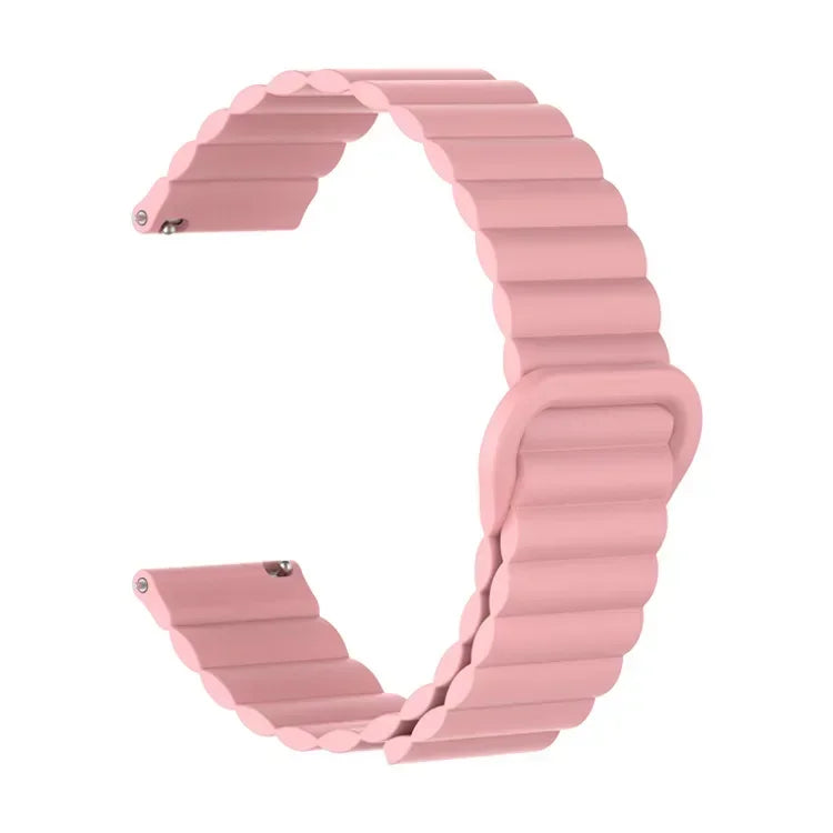 COROS Ribbed Magnetic Silicone Loop Watch Band - Pink