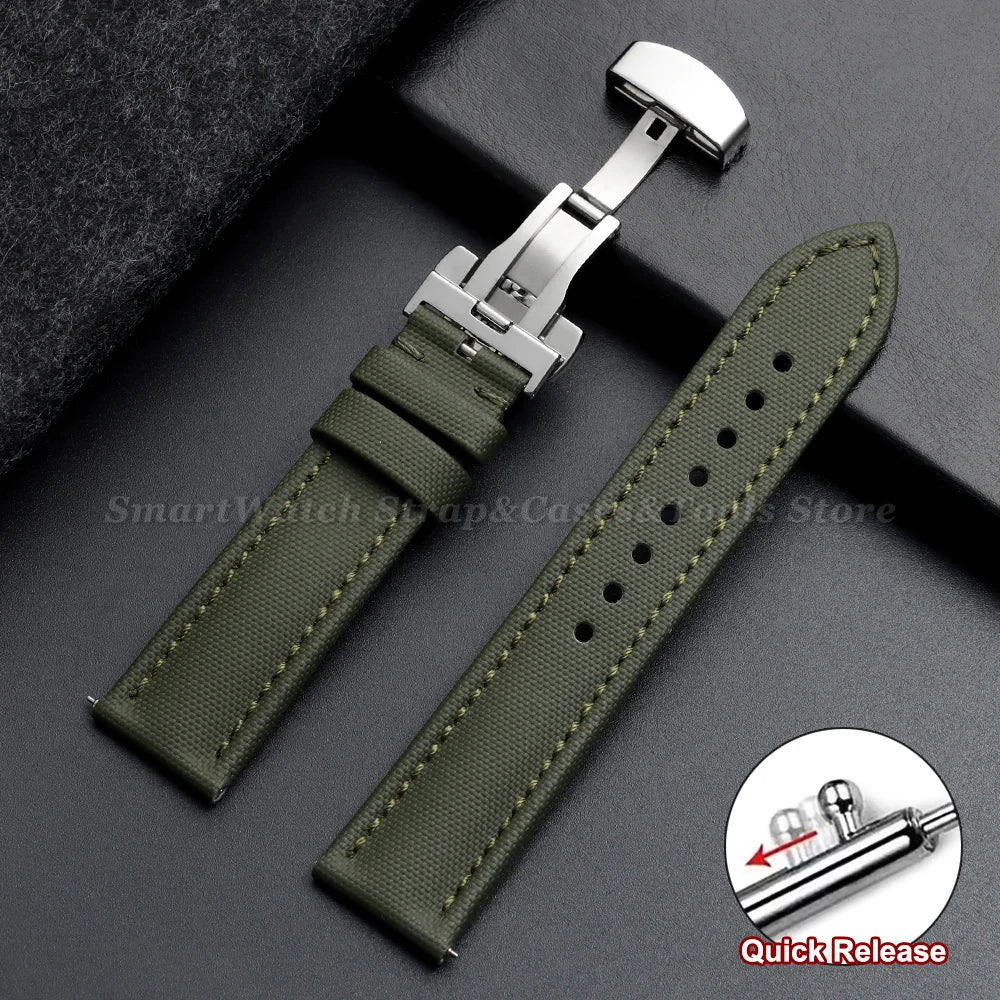 Sailcloth Band in Green