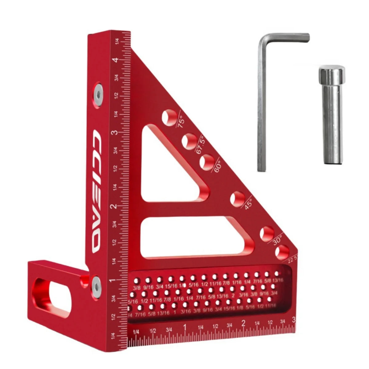 3D Multi-Angle Woodworking Square, 45° & 90°