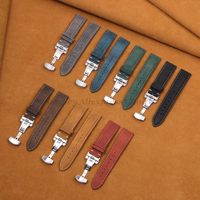 Calfskin Butterfly Clasp Band in all colors