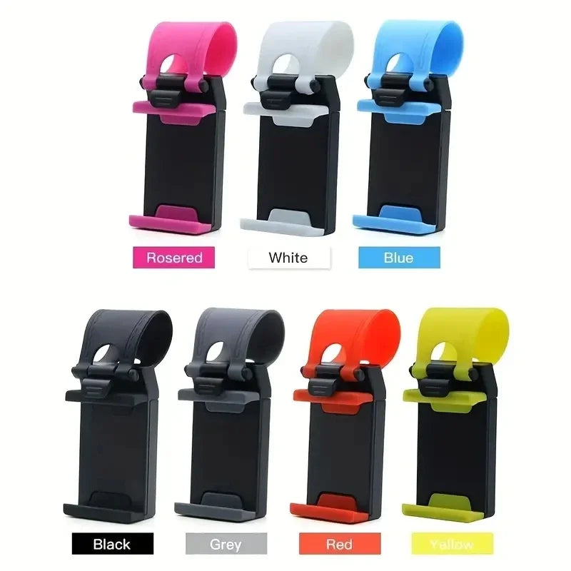 Golf Cart Steering Wheel Phone Holder, Clip-On Mount