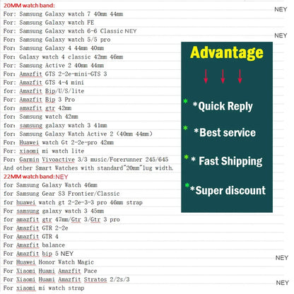 Garmin Printed Silicone Band — compatibility list