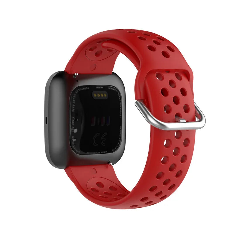 Fitbit Versa, Sense & Blaze Perforated Silicone Band - Red
