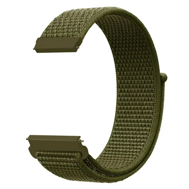 Polar Woven Nylon Hook-and-Loop Band – Olive Green