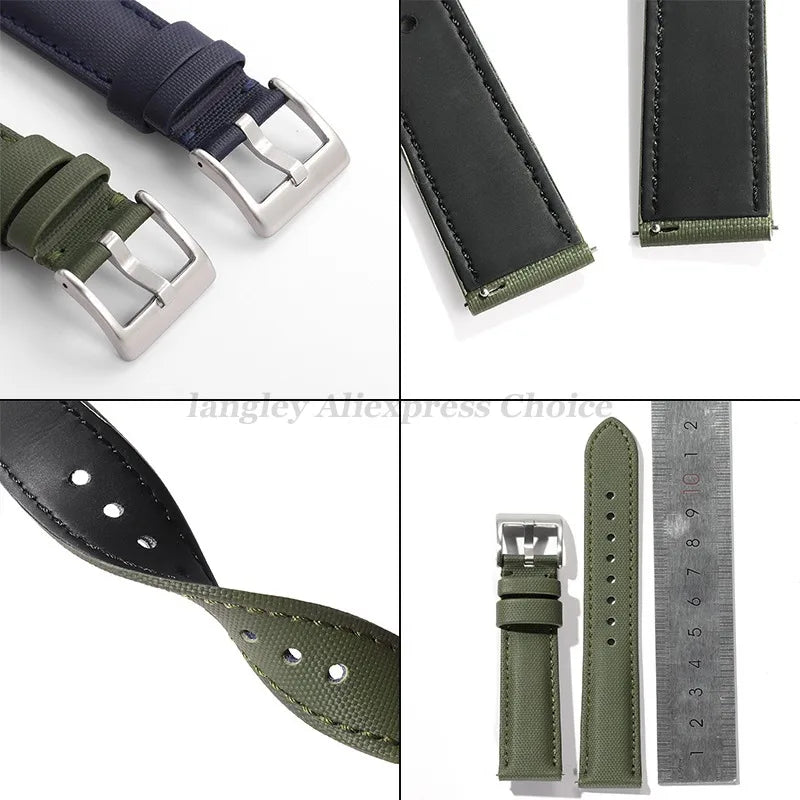 Nylon strap buckle, underside and sizing details for COROS – BandsCo Straps