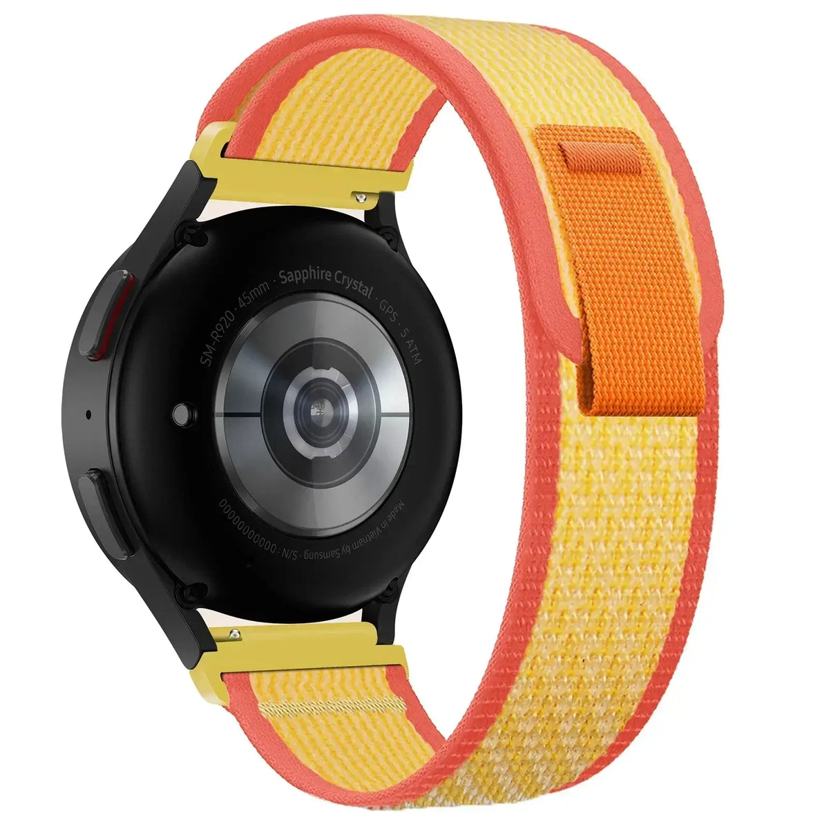 Amazfit Nylon Trail Loop Watch Band with Pull Tab - Yellow / Red