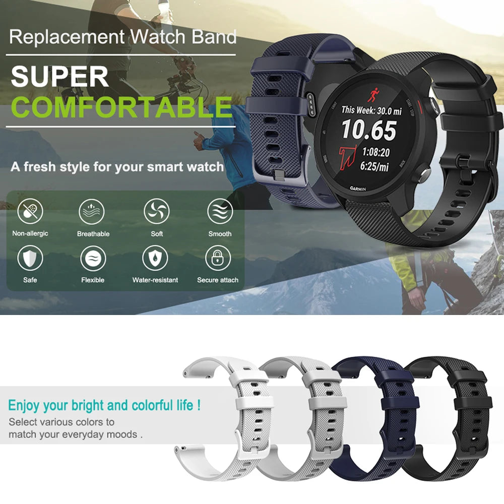 Silicone strap color and watch views for COROS – BandsCo Straps