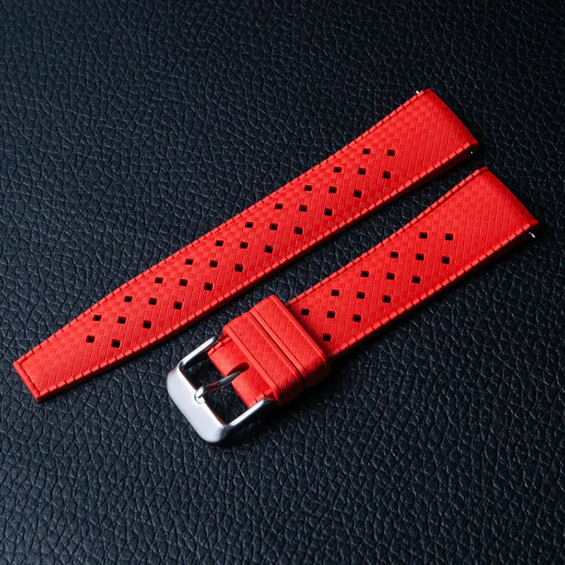 Motorola Moto Tropic-Style Perforated Rubber Band — Red