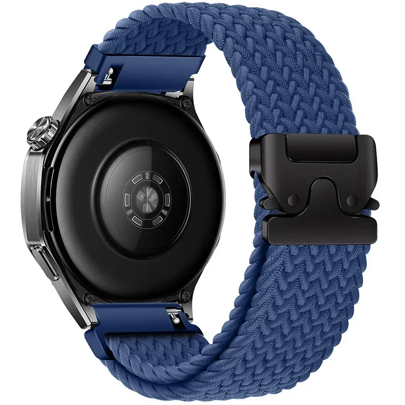 Braided Nylon Clasp Band for Polar – Blue Braided