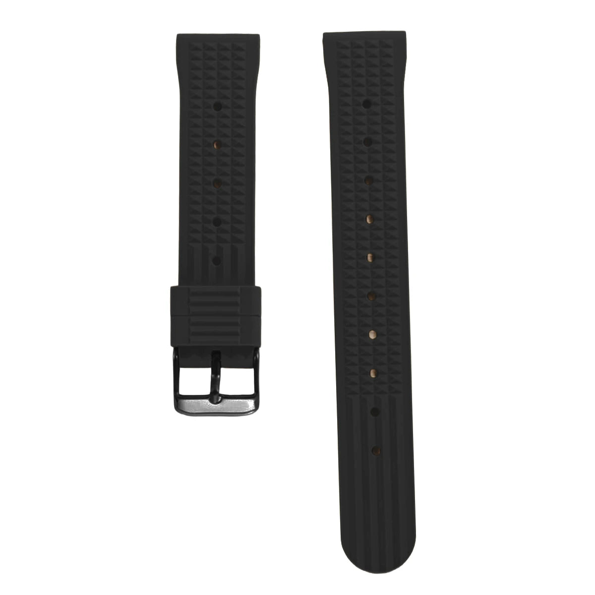 Garmin FKM Rubber Waffle Band in Black