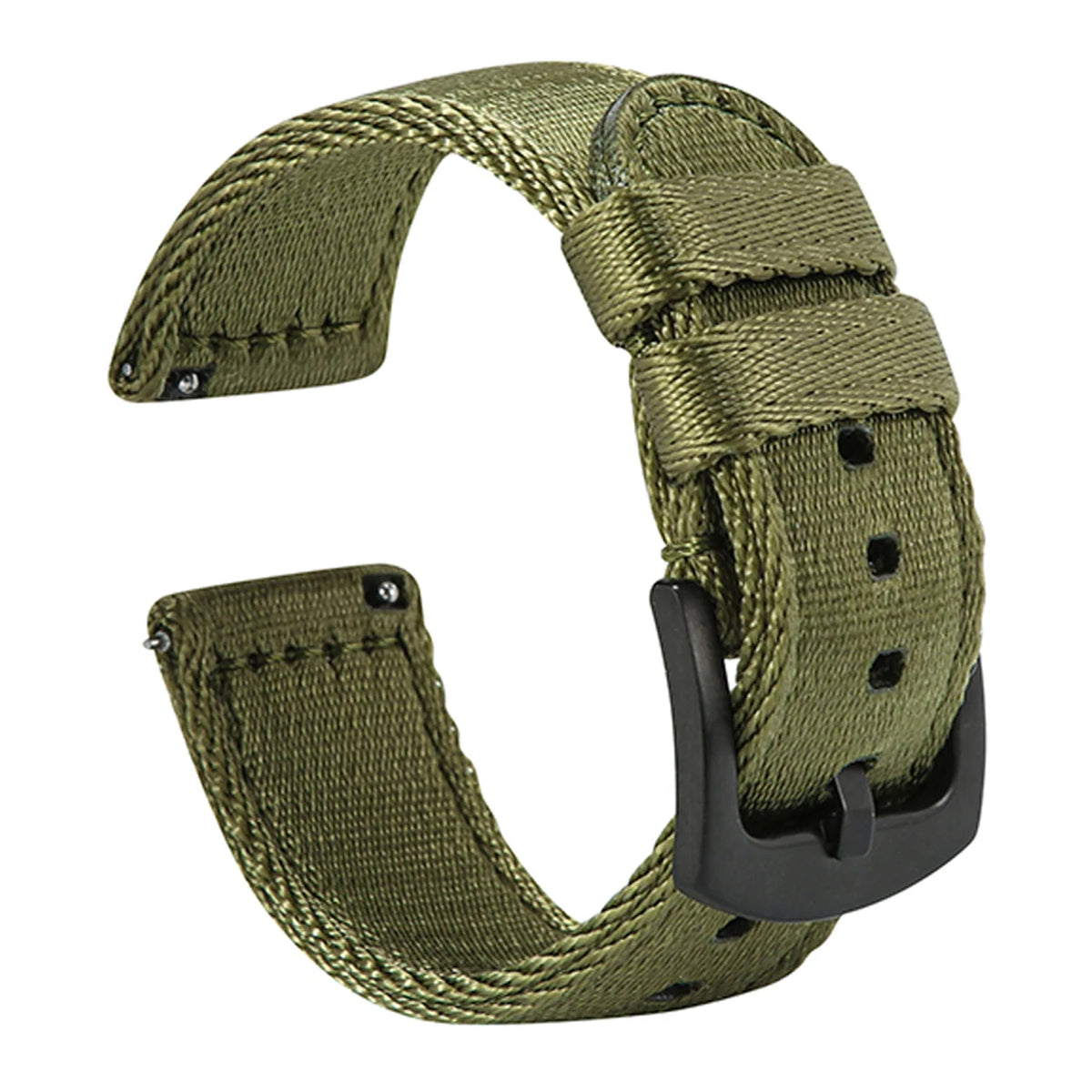 Garmin Seatbelt Nylon Band in Army Green with Black Buckle
