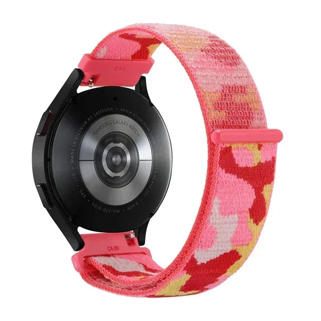 COROS Adjustable Nylon Loop Watch Band in Colors & Camo - Red Camo