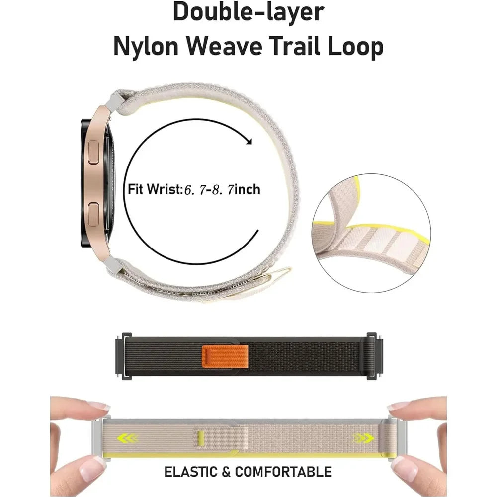 COROS Nylon Trail & Alpine Loop Watch Band - Trail loop fit illustration
