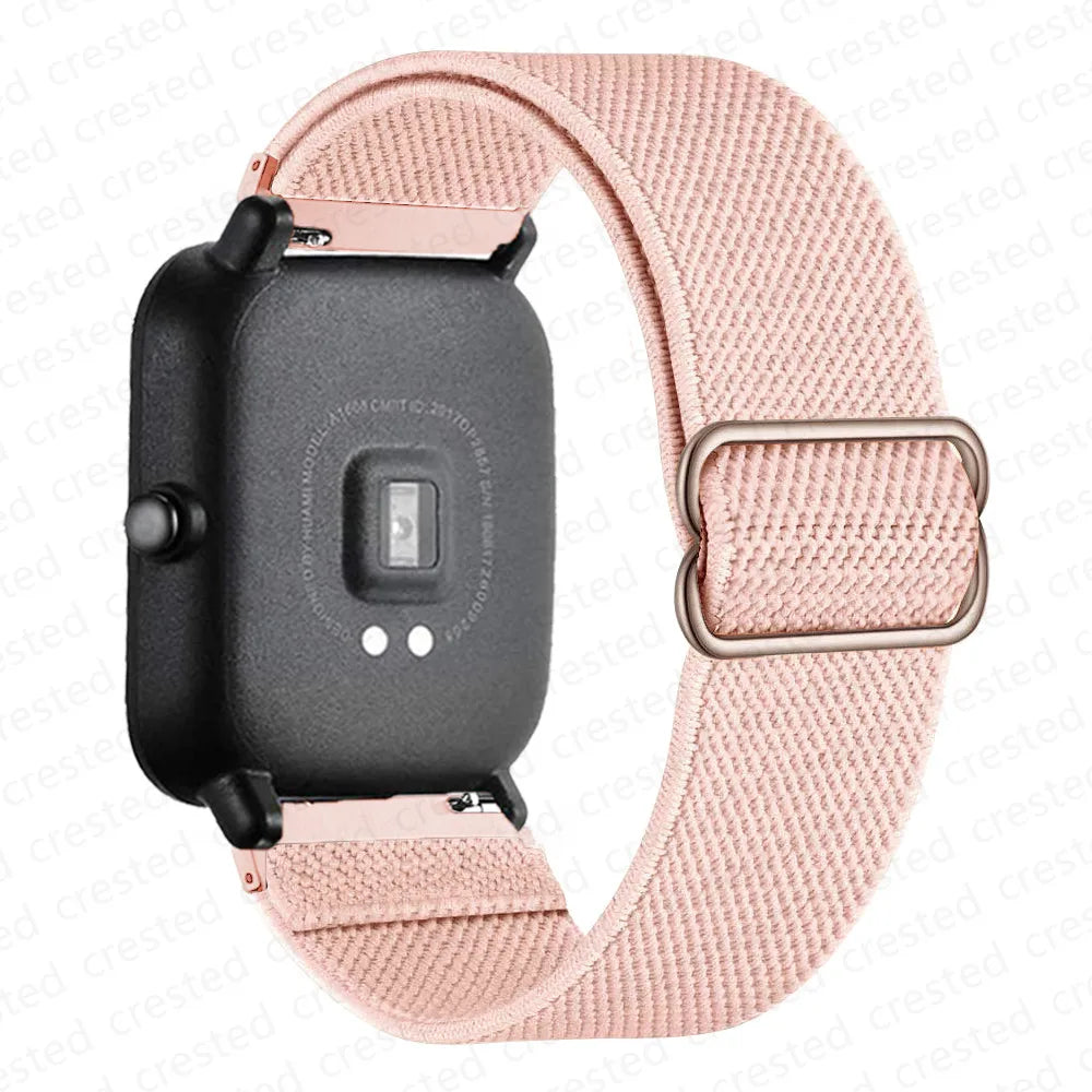 Adjustable Nylon Loop Band for Polar – Peach Pink
