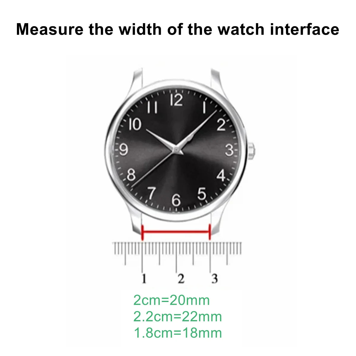 Braided Stretch Loop Band 3-Pack — how to measure your watch band width