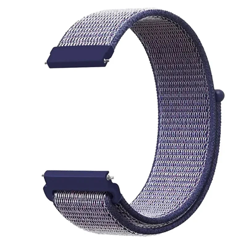 COROS Adjustable Nylon Loop Watch Band in Colors & Camo - Muted Indigo