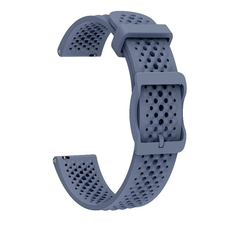 Garmin Lily 2 Perforated Silicone Band in Blue Gray