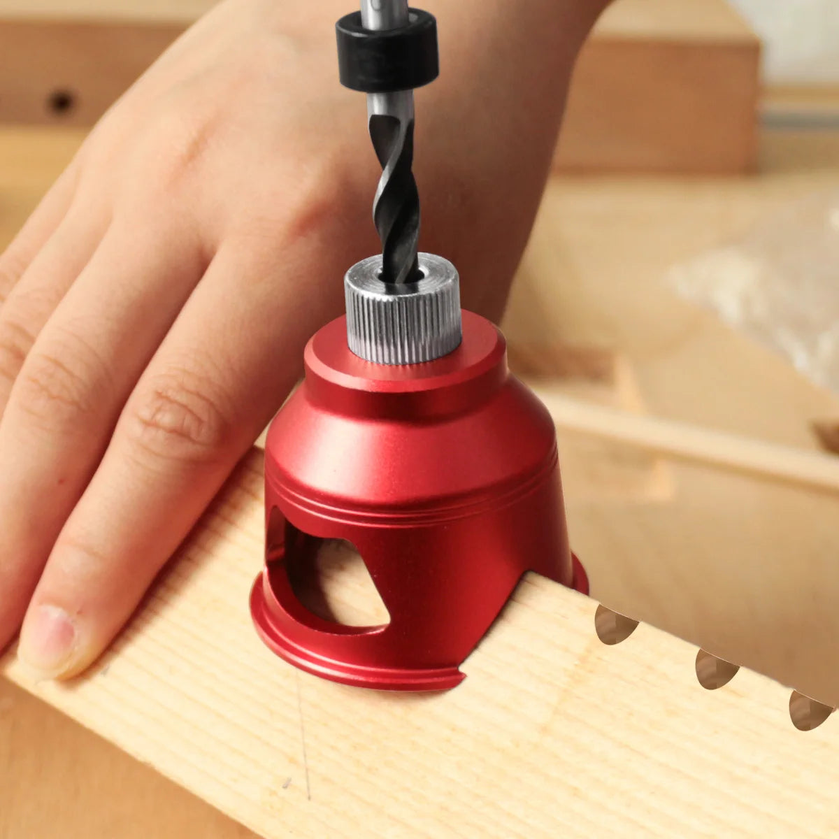 Handheld Vertical Drill Guide with Drill Bushings