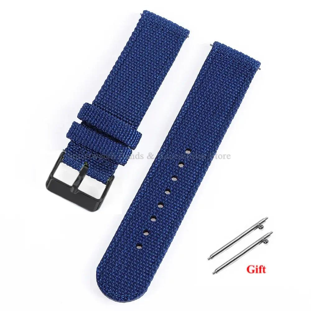 Suunto Woven Nylon Band with Buckle Options – Royal Blue / Black Buckle