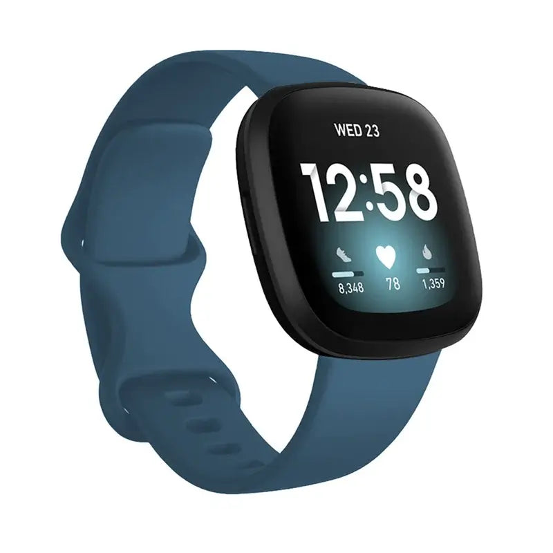 Fitbit Versa & Sense Silicone Double-Loop Band - Deep Blue
