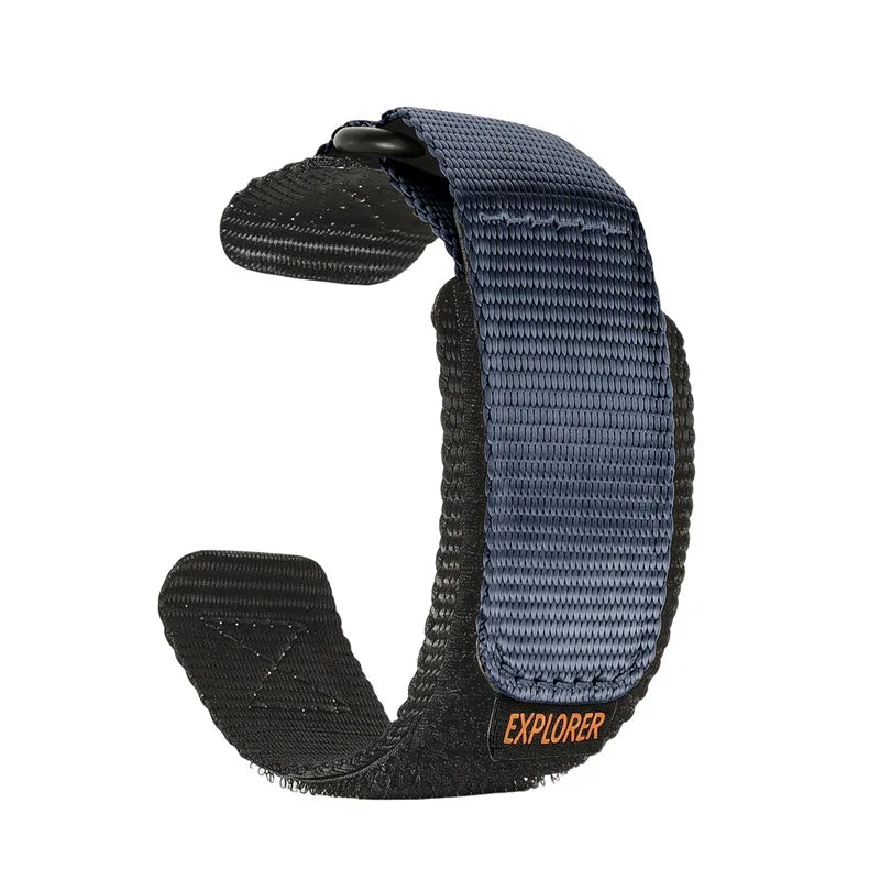 Garmin Hook-and-Loop Nylon Sport Band in Navy Blue