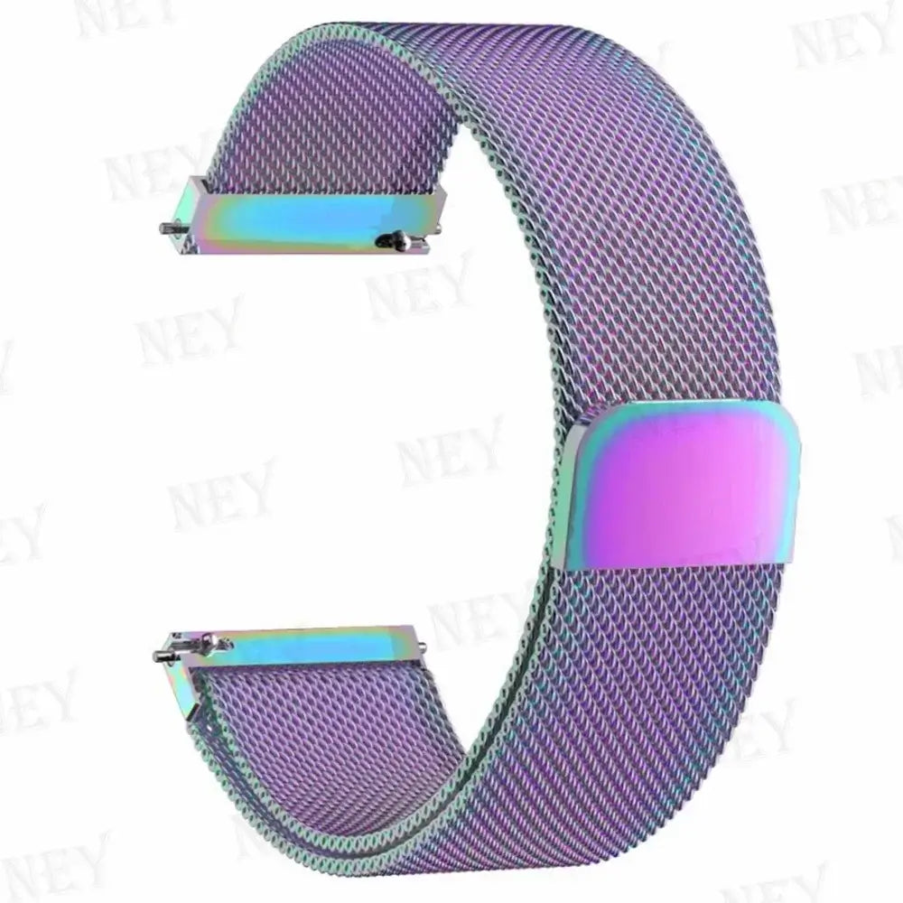 Amazfit Stainless Steel Milanese Mesh Band — Iridescent Rainbow