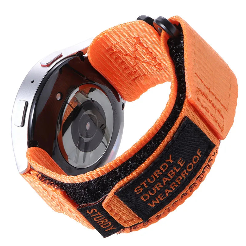 Nylon Hook-and-Loop Band for Motorola Moto — Orange