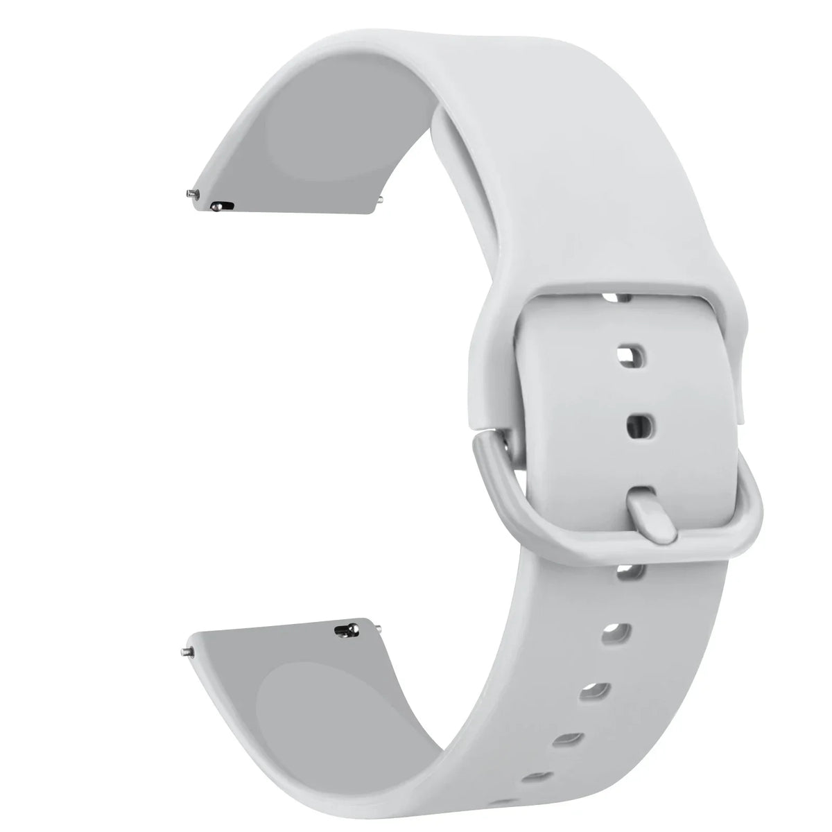 COROS Silicone Watch Band with Matching Buckle - Light Gray