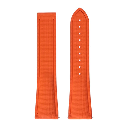Garmin Sailcloth-Texture FKM Rubber Band in Orange, strap only