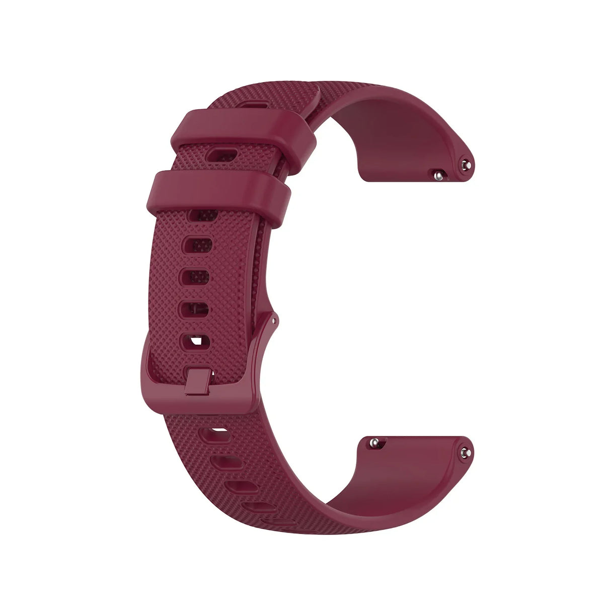 Motorola Moto Textured Silicone Band with Matching Buckle — Wine Red
