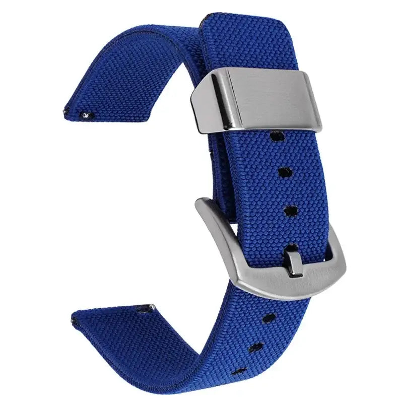 Samsung Galaxy Watch Solid & Striped Nylon Band in Royal Blue