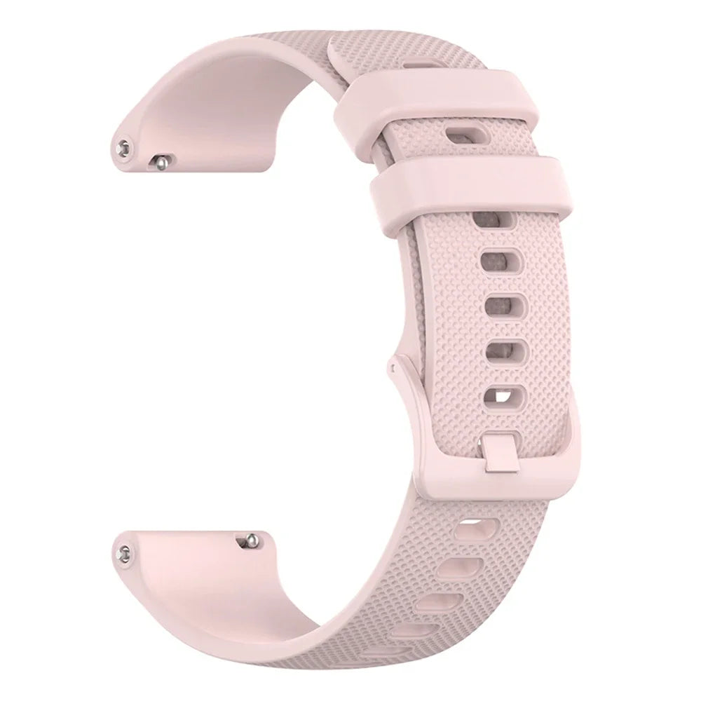 Motorola Moto Textured Silicone Band with Color and Buckle Options — Pink / Matching Buckle