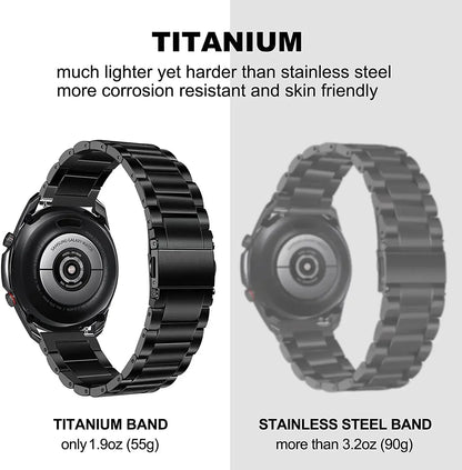 Garmin Titanium Link Bracelet — weight compared with stainless steel