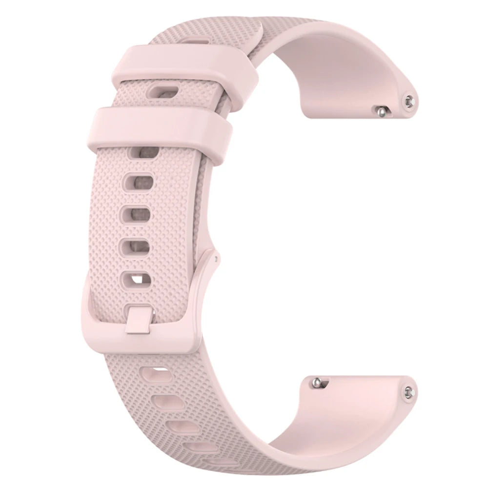 COROS Textured Silicone Sport Band in Solid and Two-Tone Colors – Pink / Matching Buckle