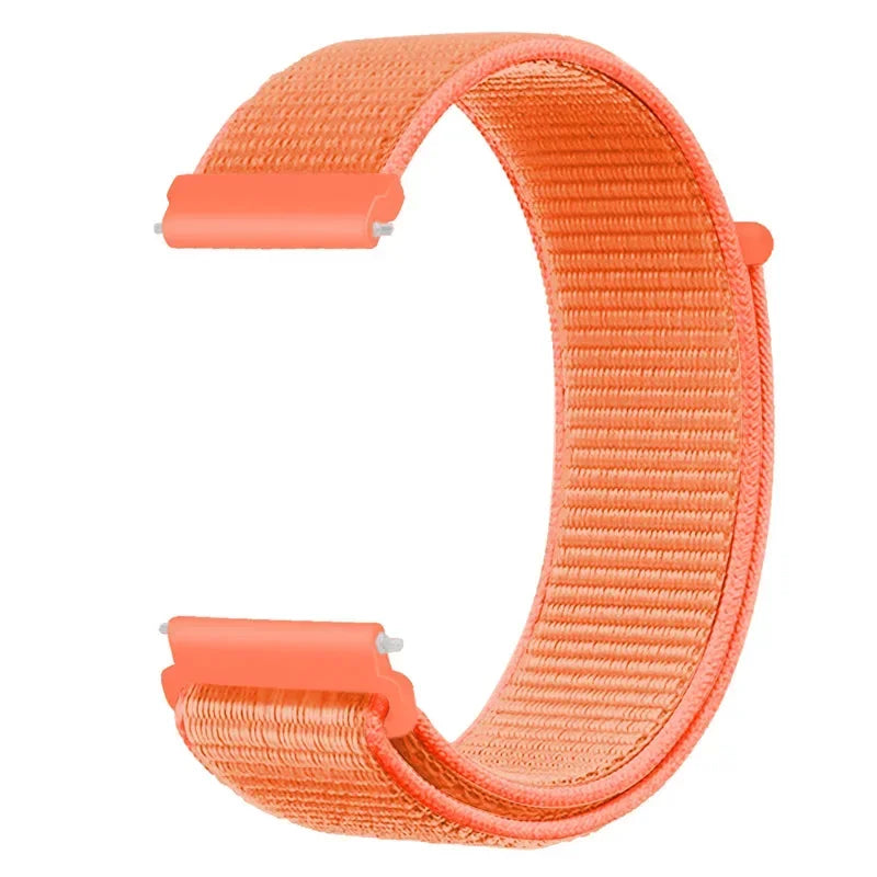 COROS Adjustable Nylon Loop Watch Band in Colors & Camo - Peach Orange