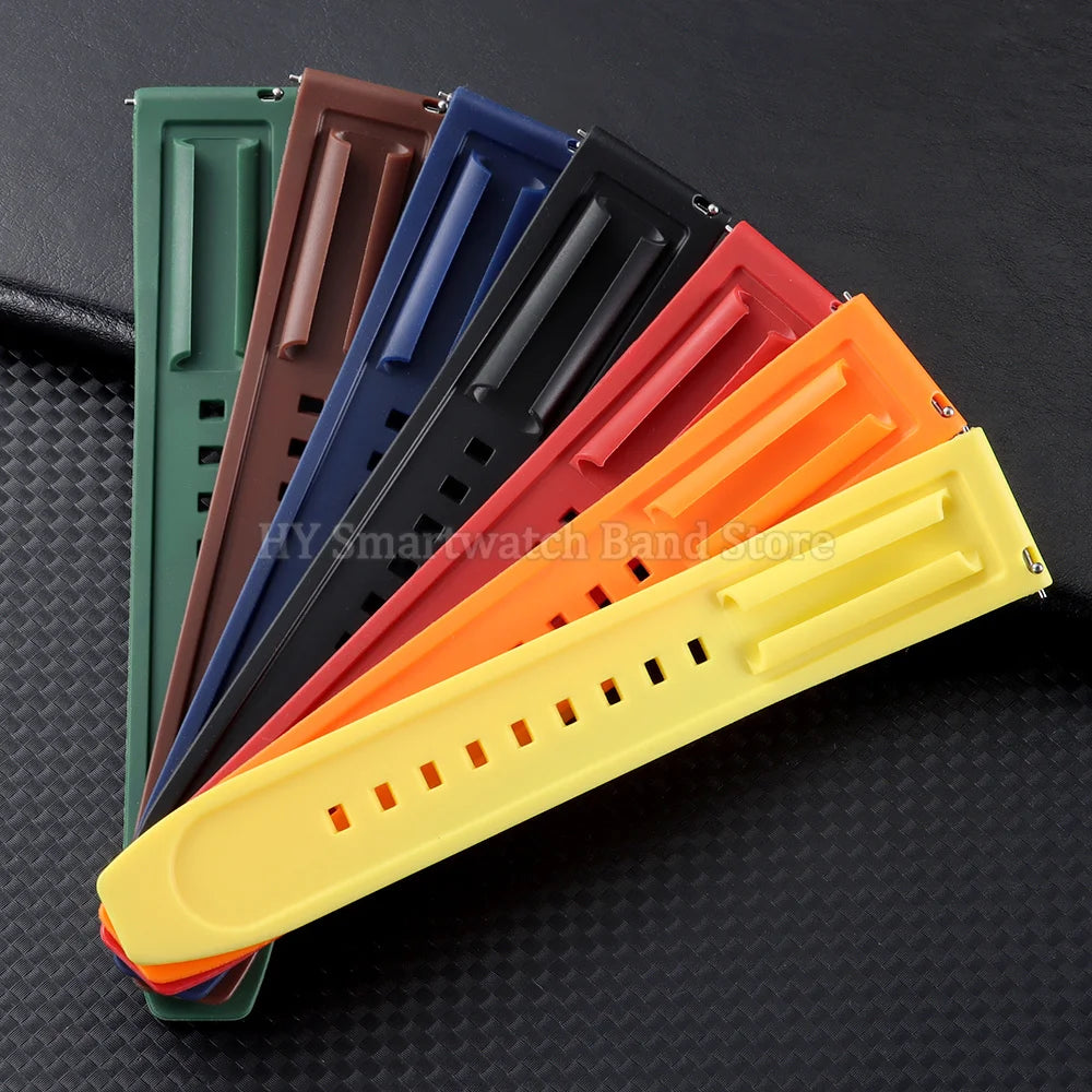Silicone Butterfly Clasp Band in several colors
