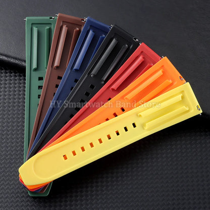 Silicone Butterfly Clasp Band in several colors