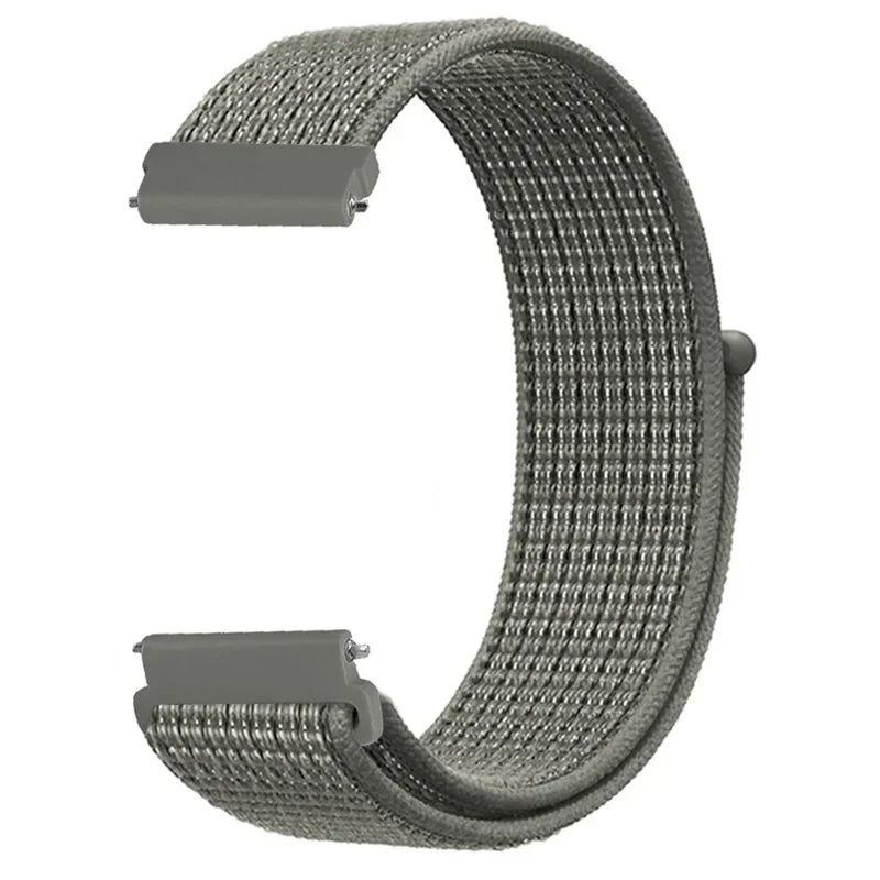 COROS Adjustable Nylon Loop Watch Band in Colors & Camo - Gunmetal Gray