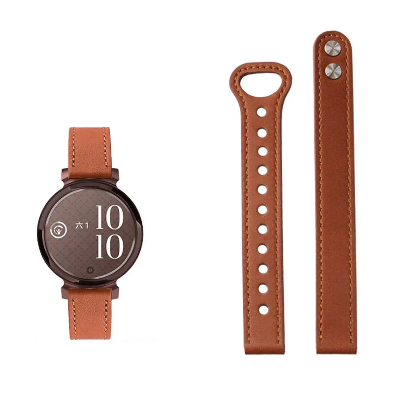 Garmin Lily 2 Slim Leather Band in Tan
