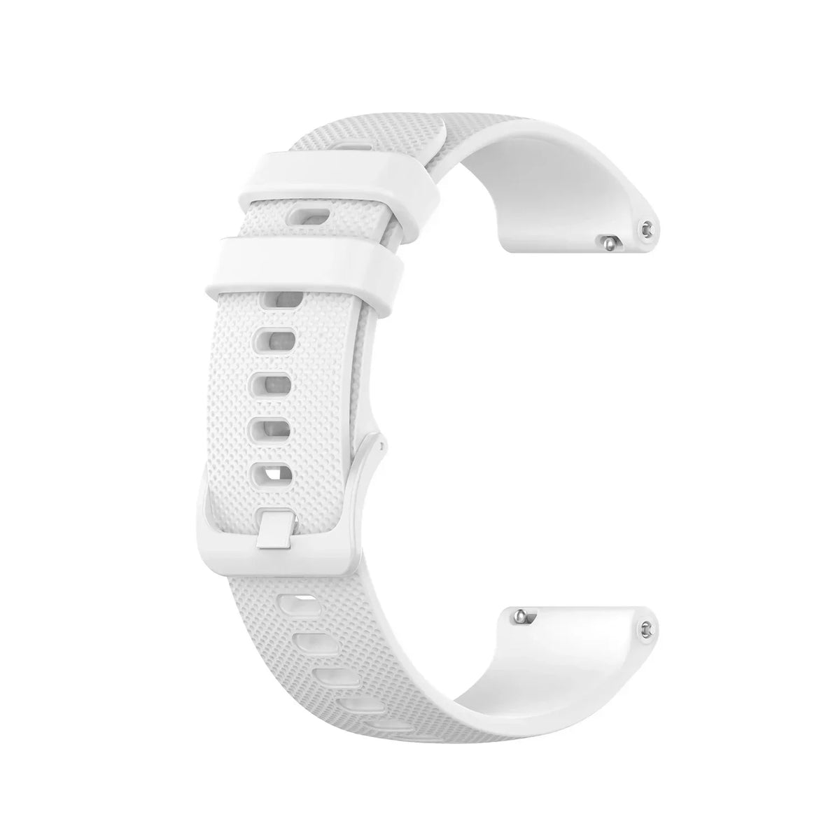 Motorola Moto Textured Silicone Band with Matching Buckle — White strap and matching buckle