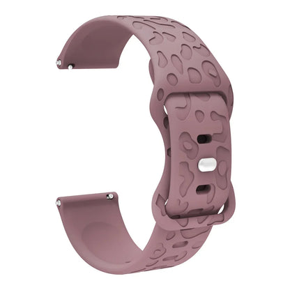 Garmin Leopard Print Silicone Band in Smoky Purple
