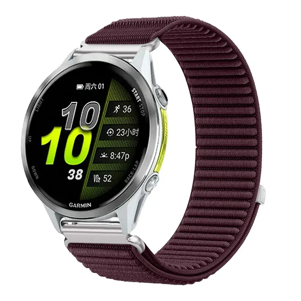 Amazfit Ribbed Nylon Sport Loop Watch Band - Wine Red
