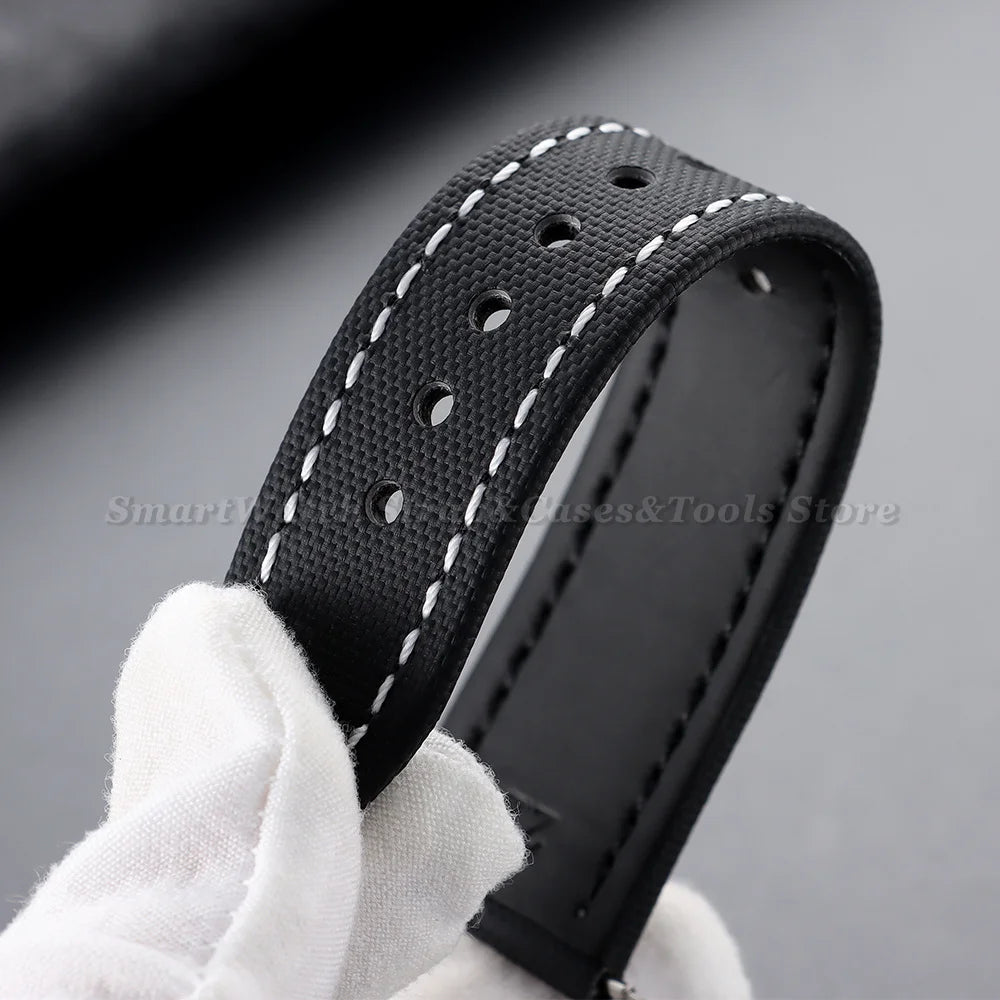 Sailcloth Band with white stitching