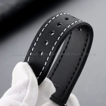 Sailcloth Band with white stitching