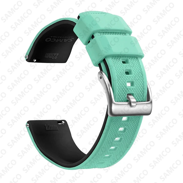 OnePlus Watch Band Quick Release Silicone Strap Sweat Resistant Black