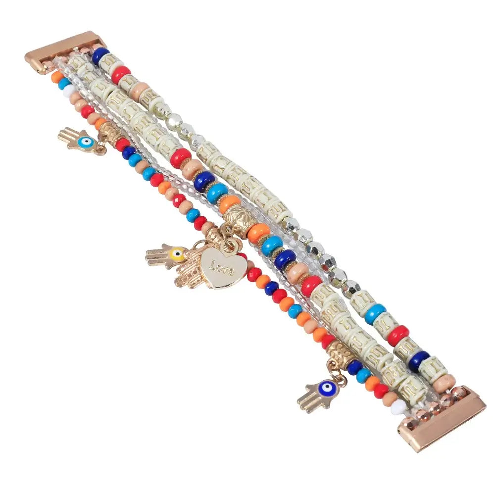 Fitbit Versa & Sense Beaded Stretch Charm Band - Multicolor