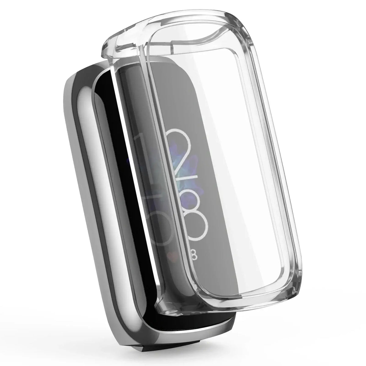 Transparent case and screen protector for Fitbit Luxe, combining premium design and functionality for ultimate fitness style.