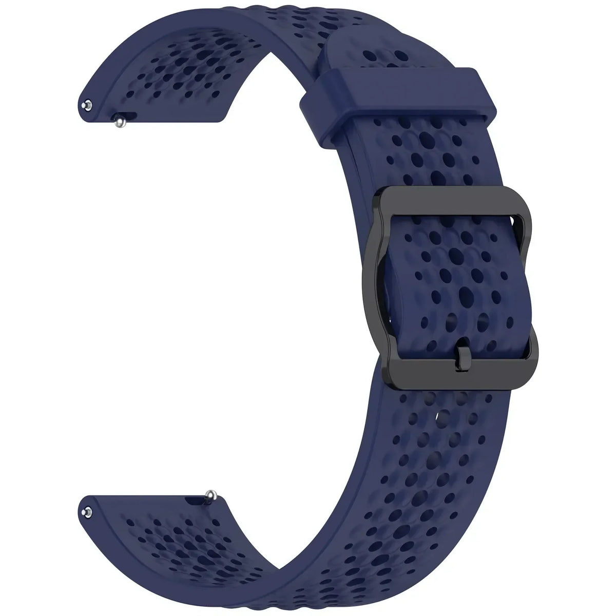 Perforated Silicone Buckle Band for Polar – Navy Blue