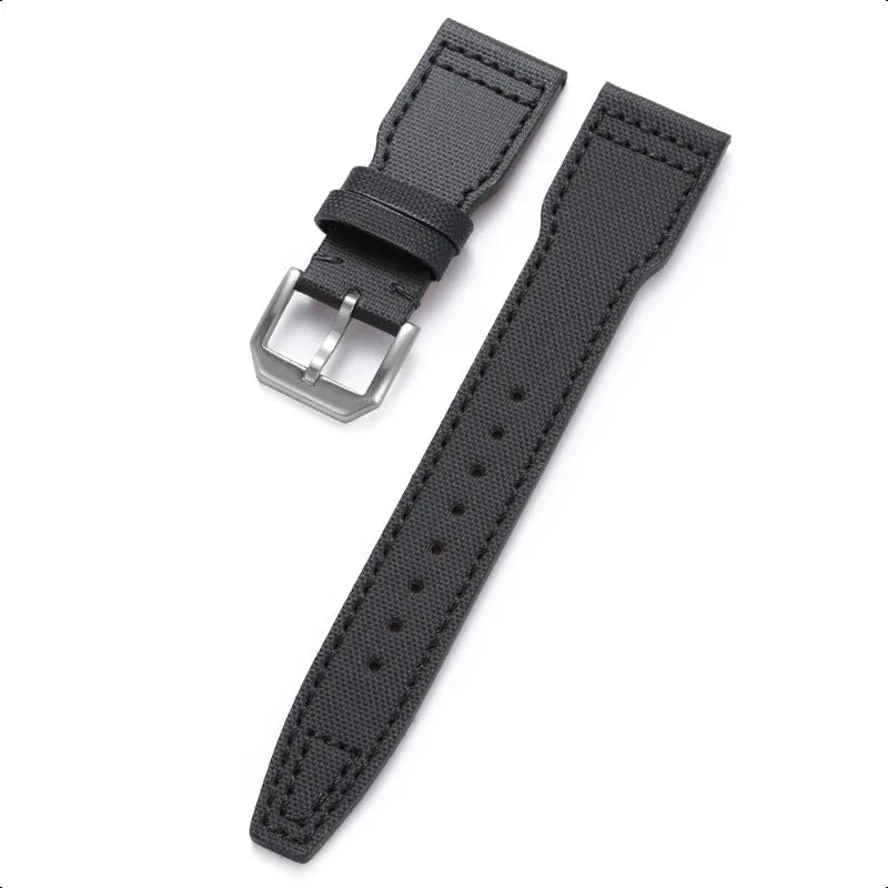 COROS Nylon Canvas Band with Stitching Options – Black / Tonal Stitching